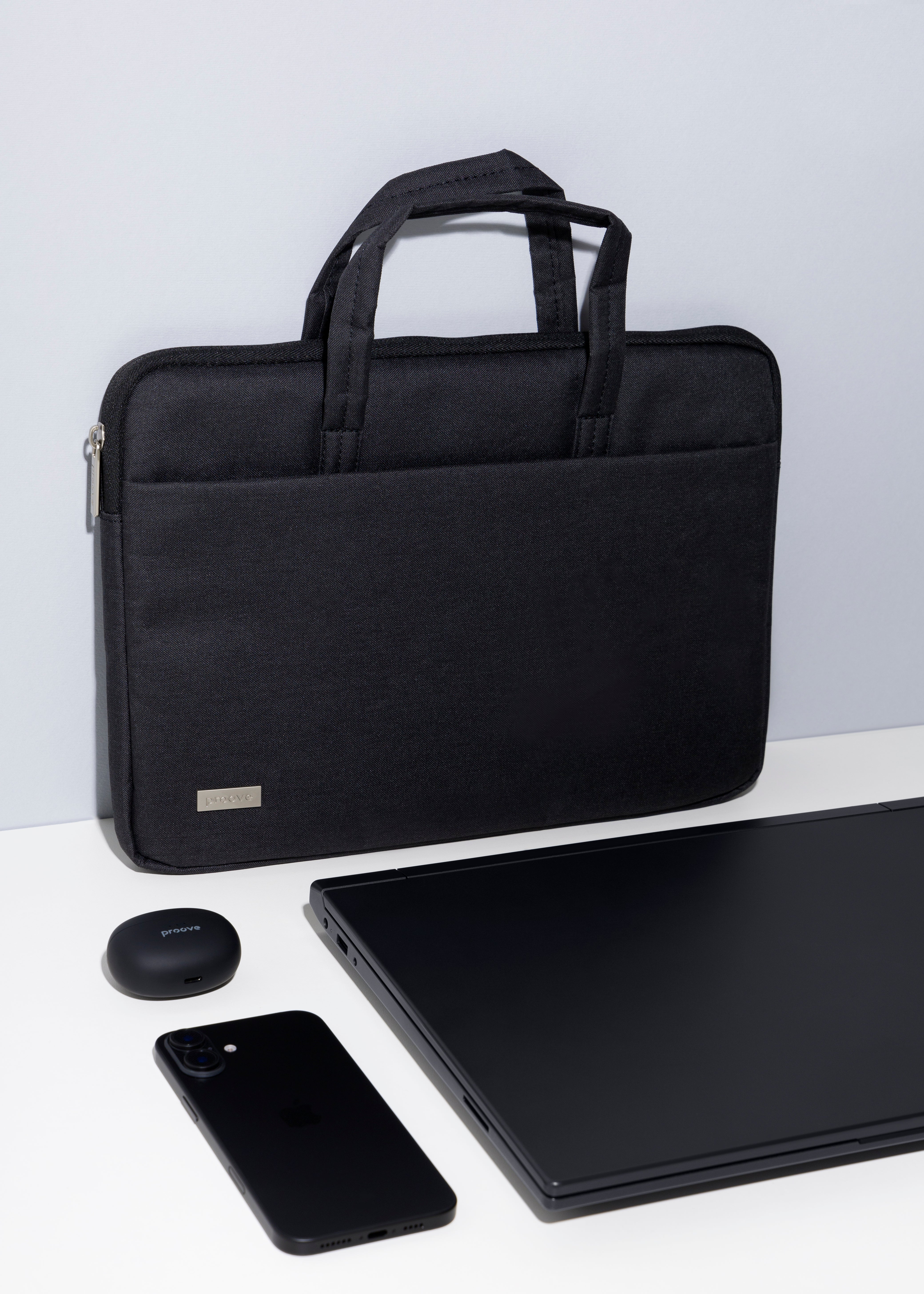Çantë për laptop Proove Iris 14″, Oxford 300D, e zezë