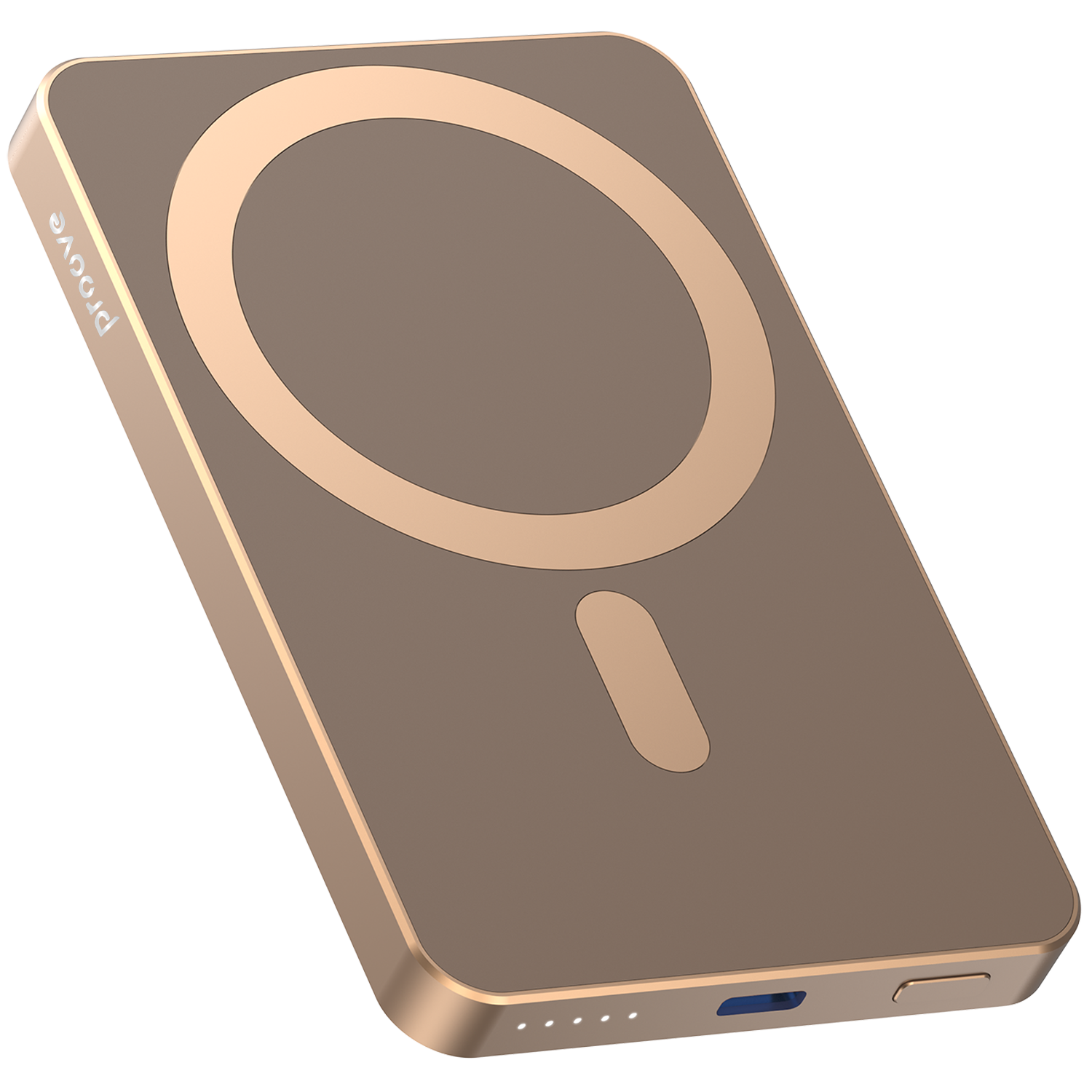 Powerbank Proove Carbon Slim MagSafe, 5000mAh, 20W, glowrise