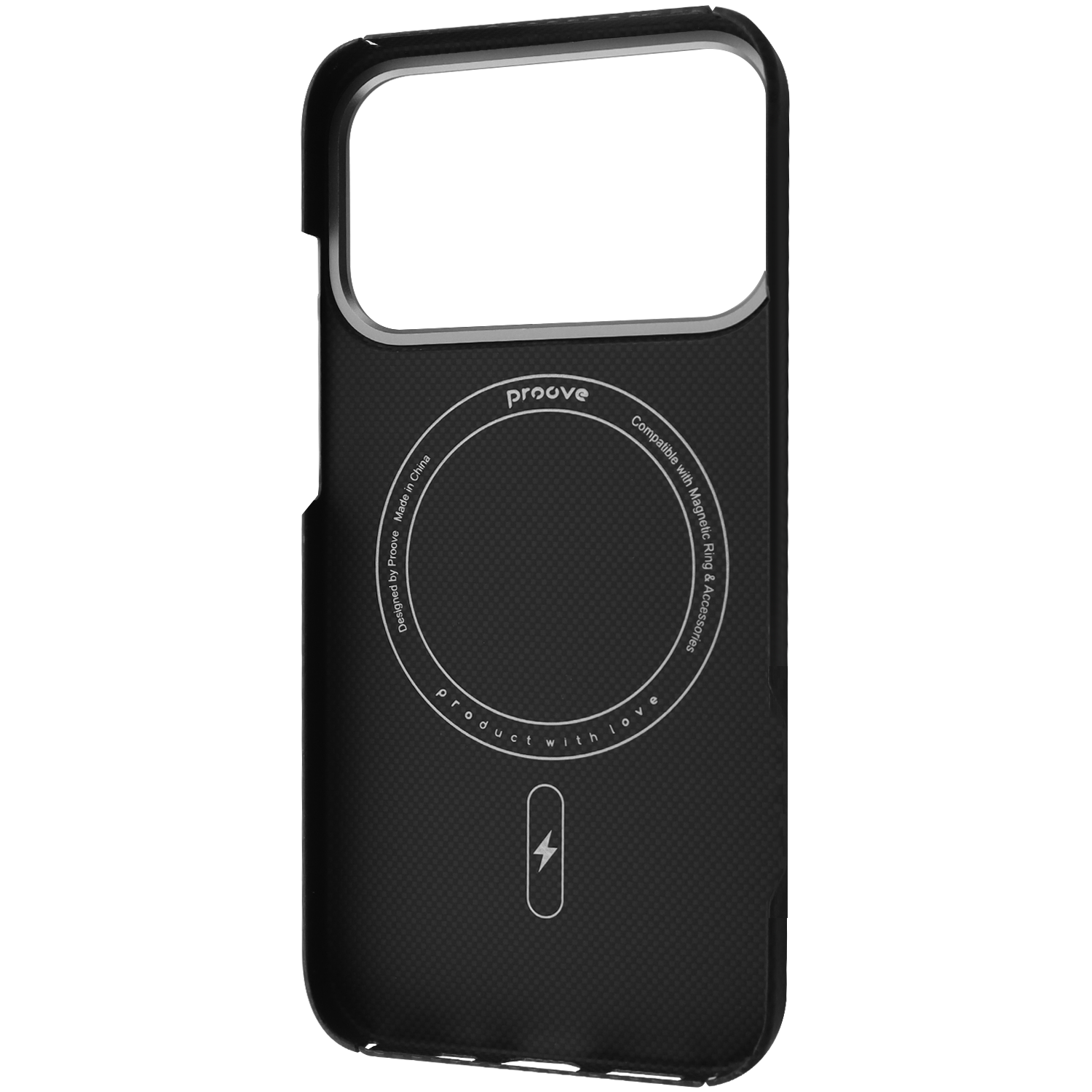 Fotrollë Proove Carbon Slim për iPhone 17 Pro, e zezë