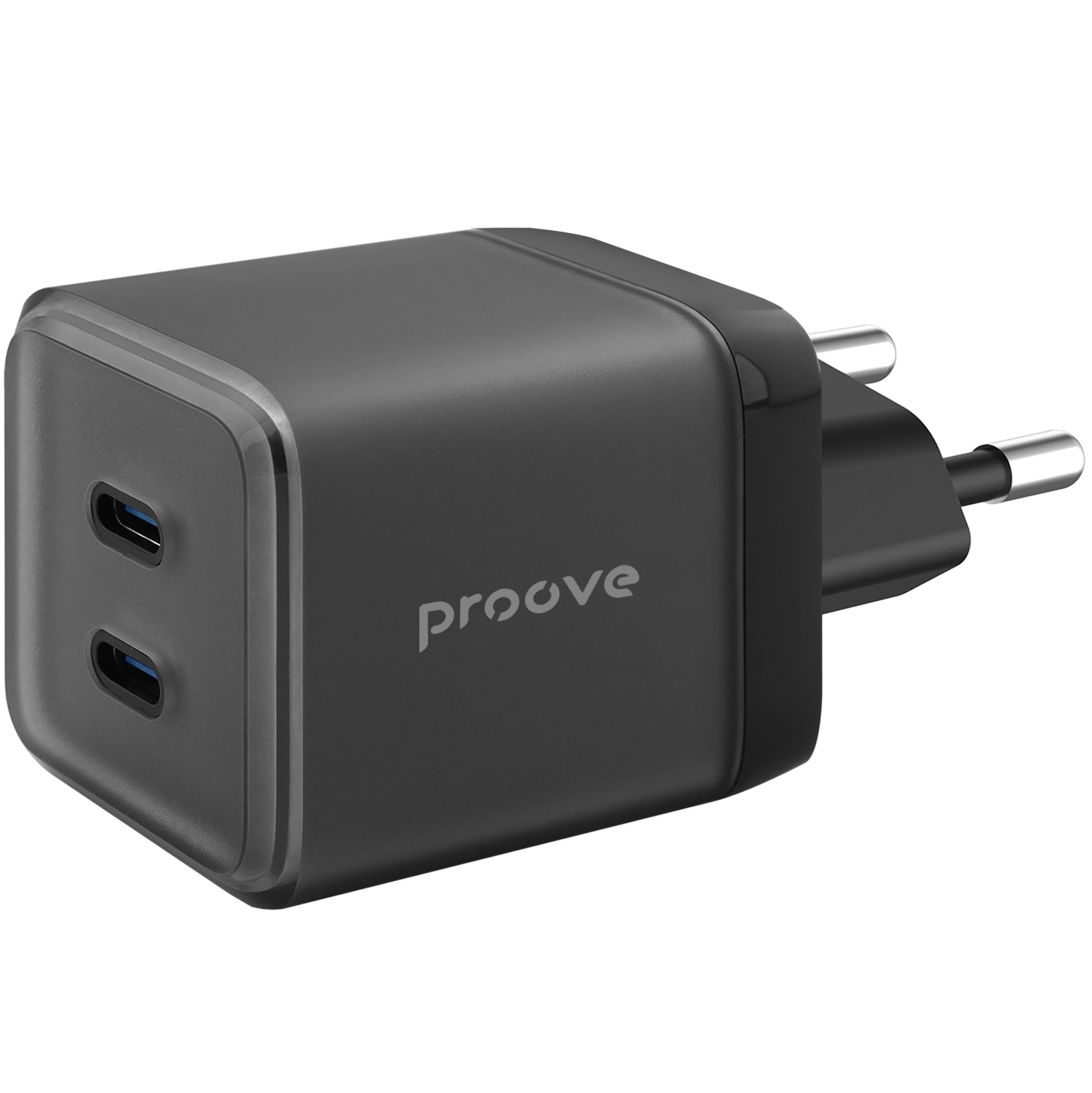 Karikues muri Proove Pure GaN Max, 67W, 2×Type-C, i zi