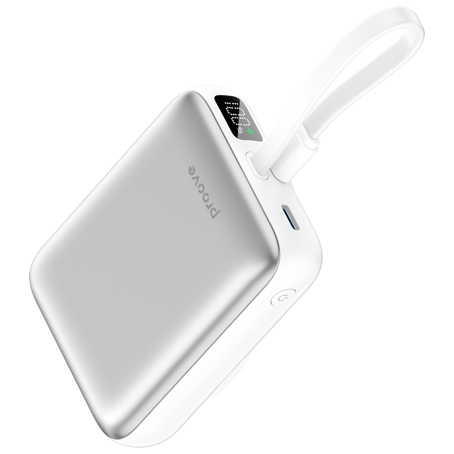 Powerbank Proove Neutron, 10000mAh, 22.5W, wireless, silver