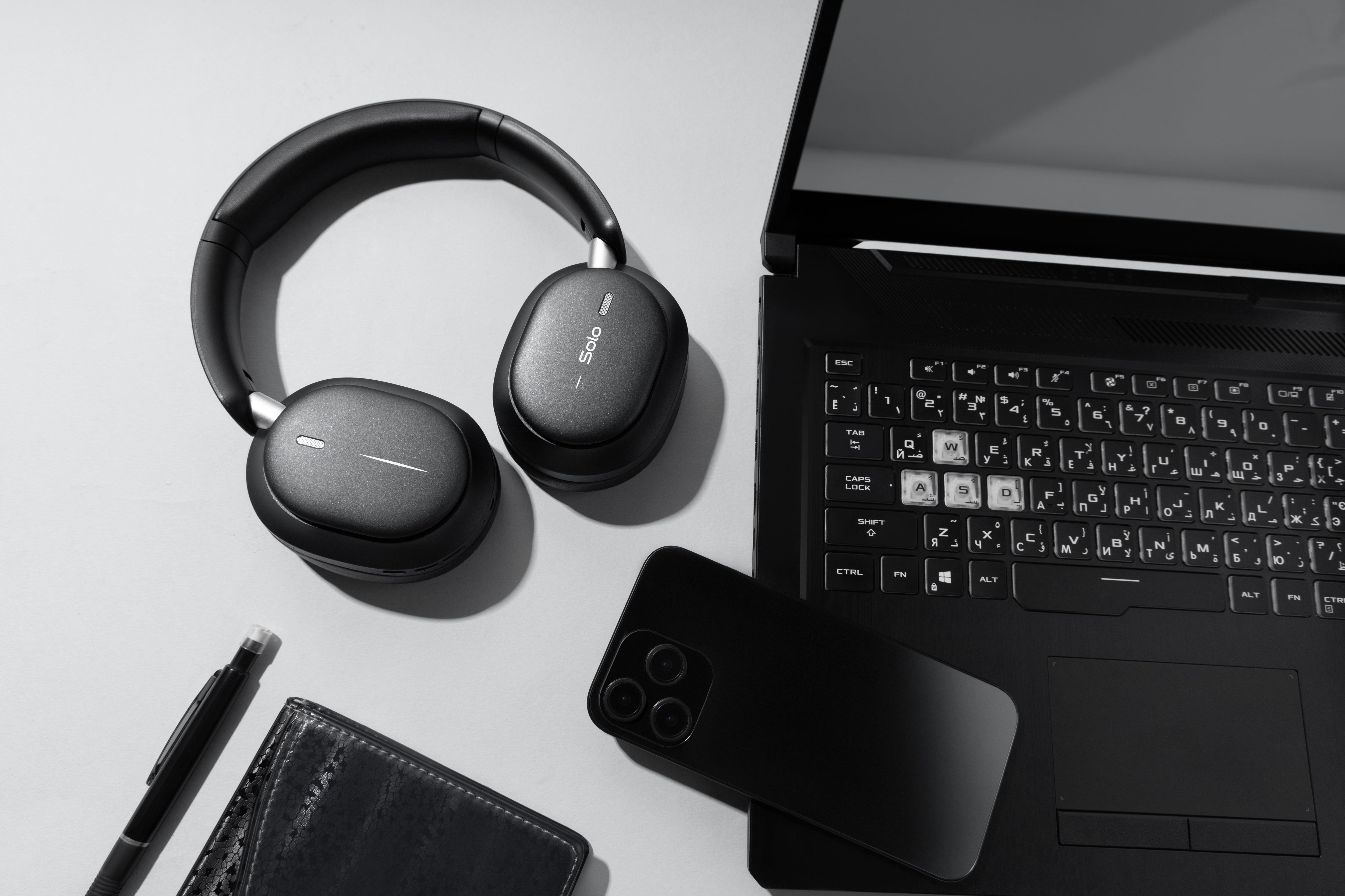 Kufje wireless Proove Solo, ANC, me aplikacion, të zeza