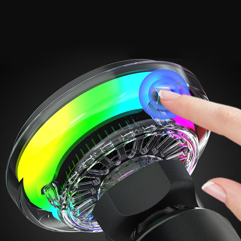 Mbajtëse veture me karikim wireless Proove Light Crystal, Qi2.2, 25W, për ventilim, gri
