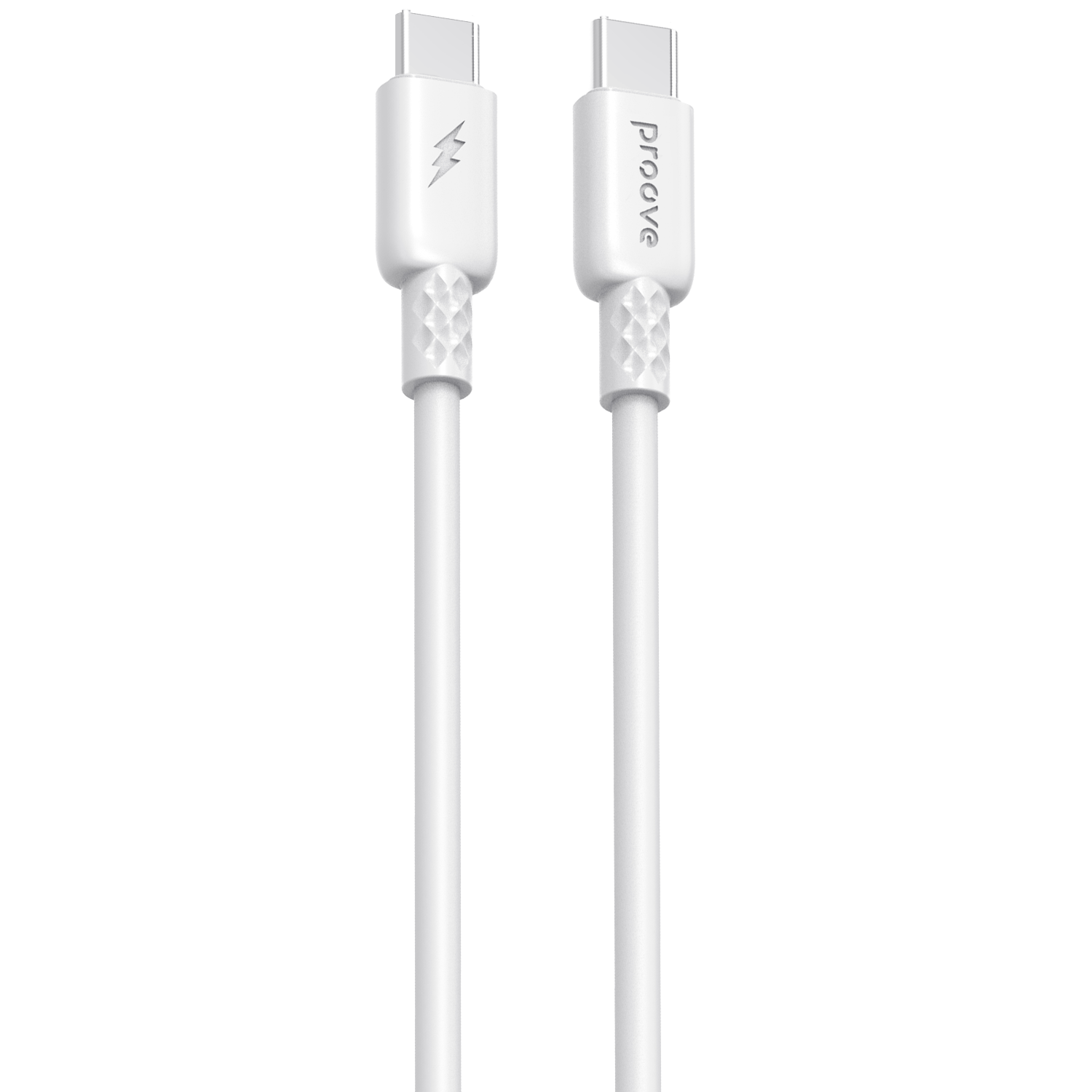 Kabllo karikimi Proove GridLine Type-C në Type-C, 60W, 1m, e bardhë