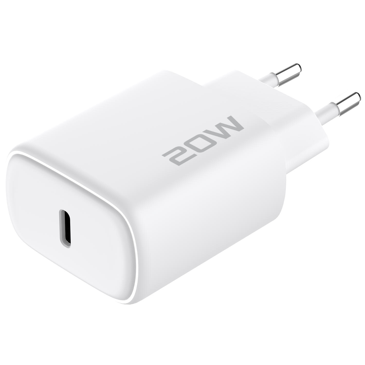 Karikues muri Proove Silicone Power 2, 20W, Type-C, me kabllo Type-C në Lightning, e bardhë