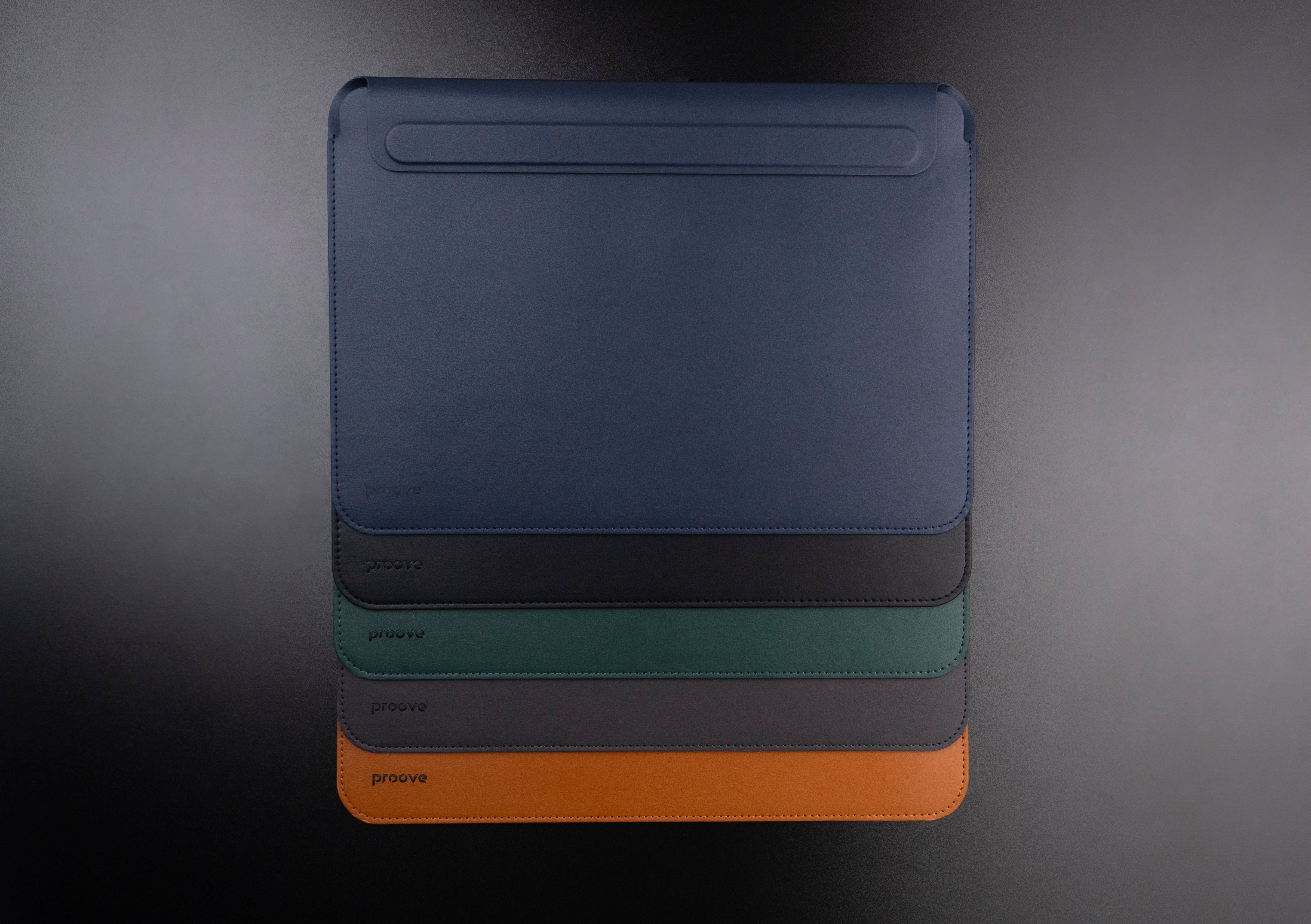 Mbështjellëse Leather Sleeve për MacBook Proove 13.6″ / 14.2″, e kaltër