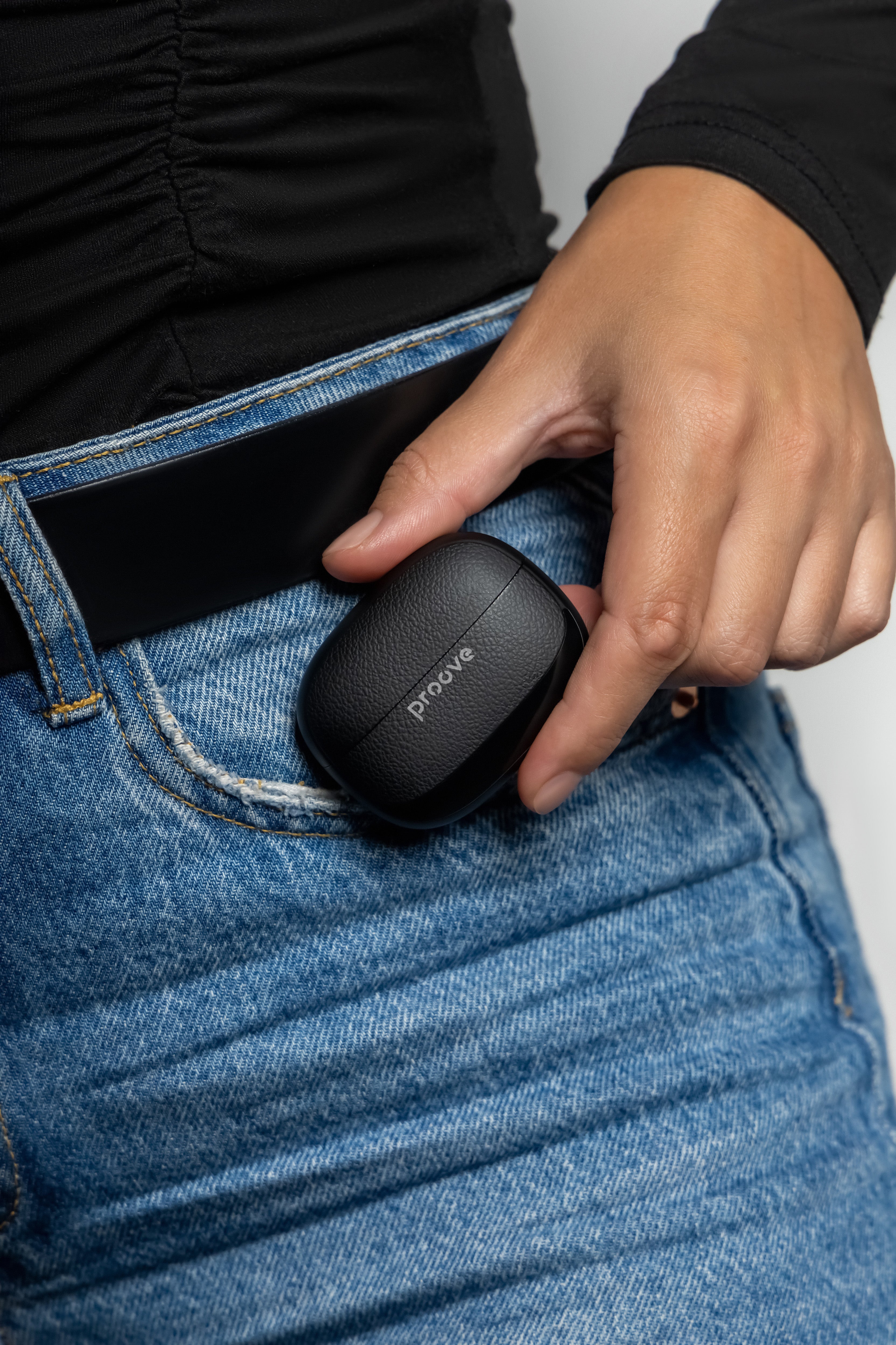 Dëgjuse wireless Proove Dreamer TWS me ANC dhe aplikacion dedikuar (APP), të zeza