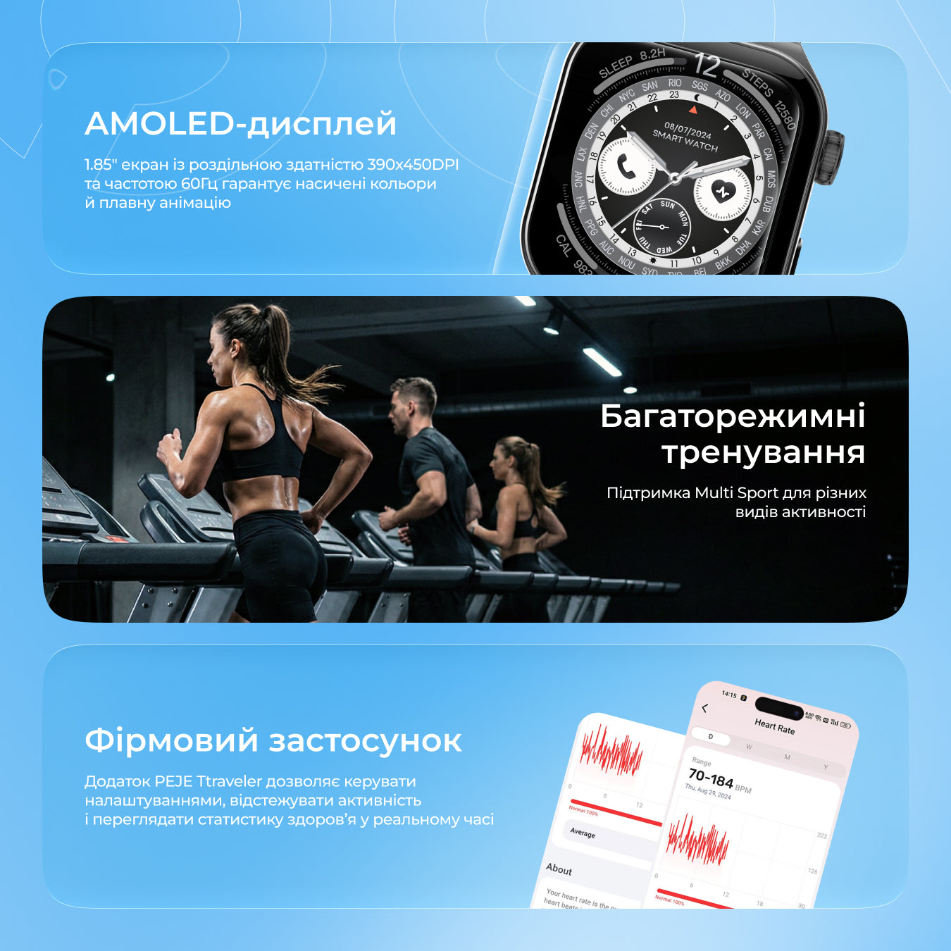 Orë inteligjente Proove Moment, 1.85" AMOLED, titanium