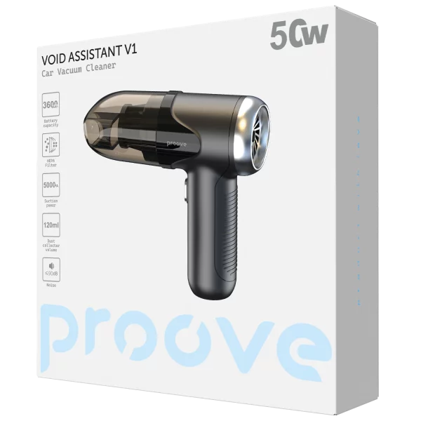 Fshesë elektrike portative për veturë Proove Void Assistant V1, 50W, 4000mAh