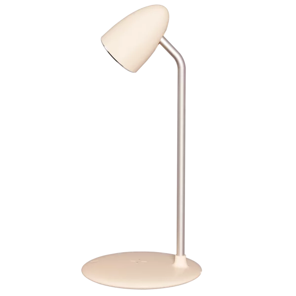 Llambë tavoline Proove Modern, 10W, me karikim wireless, bezhë