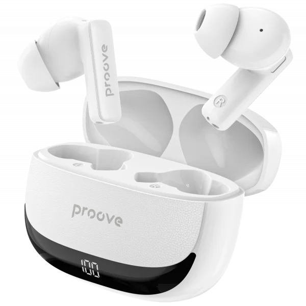 Dëgjuse wireless Proove Dreamer TWS me ANC dhe aplikacion dedikuar (APP), të bardha