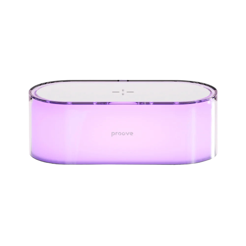 Llampë nate dhe karikues wireless Proove Multicolor Glow – 15W me ndriçim LED RGB dhe kontroll me prekje