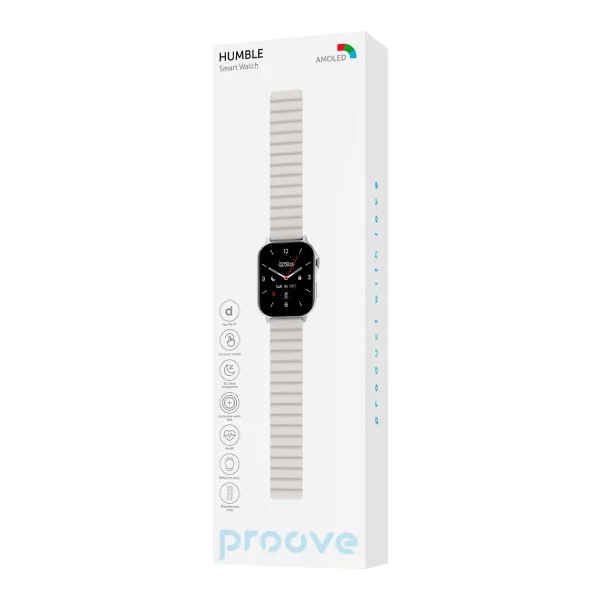Orë inteligjente Proove Humble, 2.04" AMOLED, silver