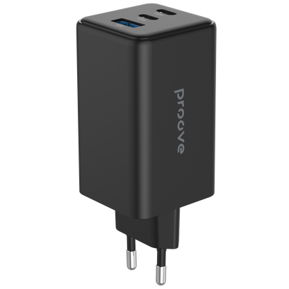 Karikues muri Proove Pocket GaN Max, 100W, 2×Type-C + USB, i zi