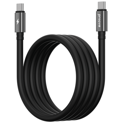 Kabllo karikimi magnetike Proove Magneto Type-C në Type-C, 60W, 1m, e zezë
