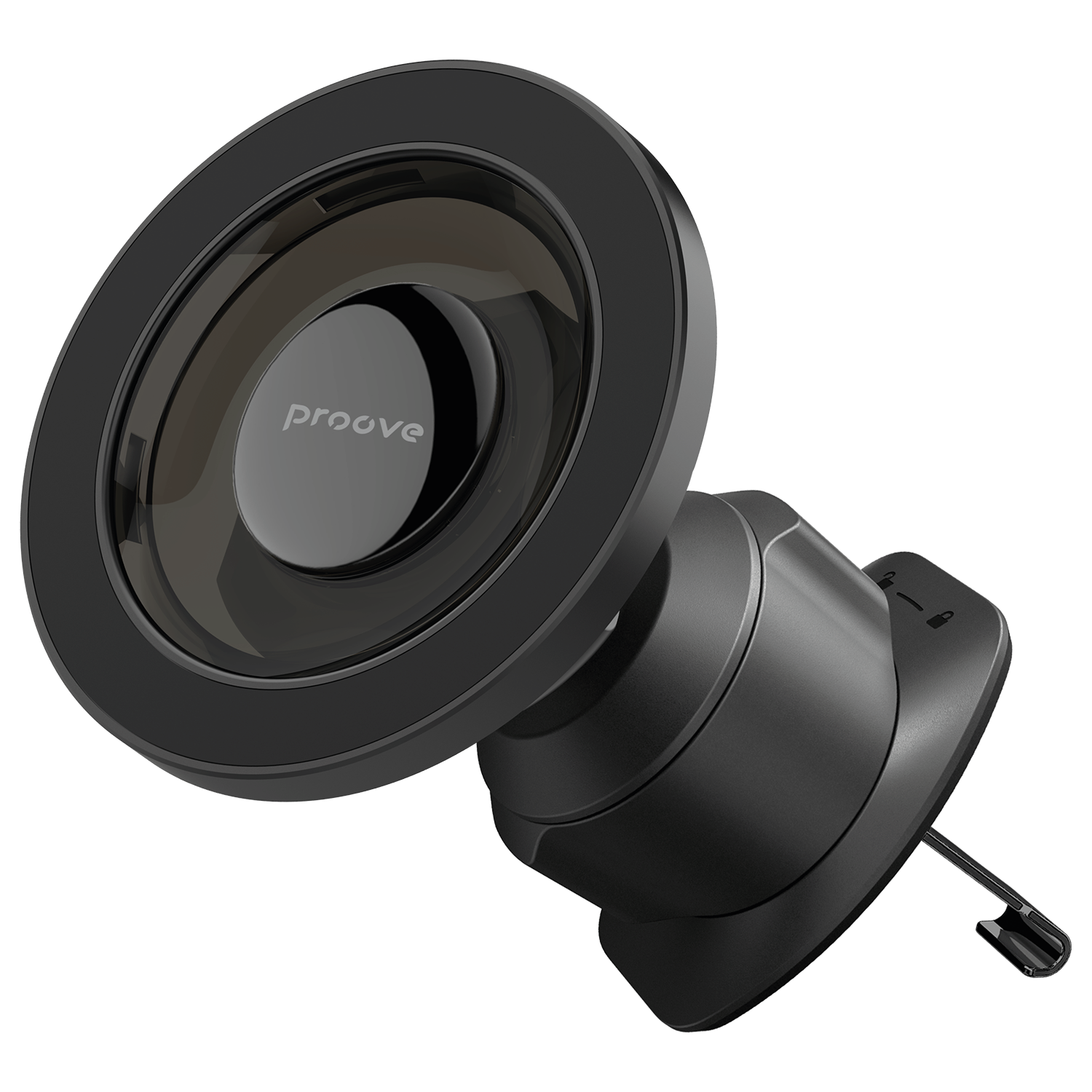 Mbajtëse telefoni për veturë Proove Phantom, magnetike për ventilim, e zezë