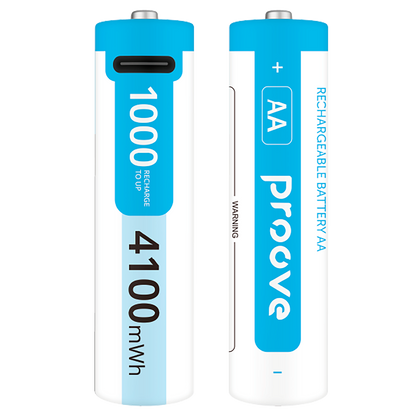 Bateri të rikarikueshme Proove Compact Energy Pro AA 1.5V, 4100mWh, 2 copë