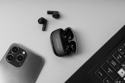 Dëgjuse wireless Proove Dreamer TWS me ANC dhe aplikacion dedikuar (APP), të zeza