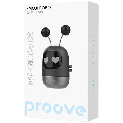 Aromë për veturë Proove Emoji Robot Lovely, 3 aroma, për ventilim