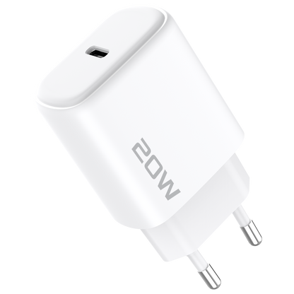 Karikues muri Proove Silicone Power 2, 20W, Type-C, me kabllo Type-C në Lightning, e bardhë