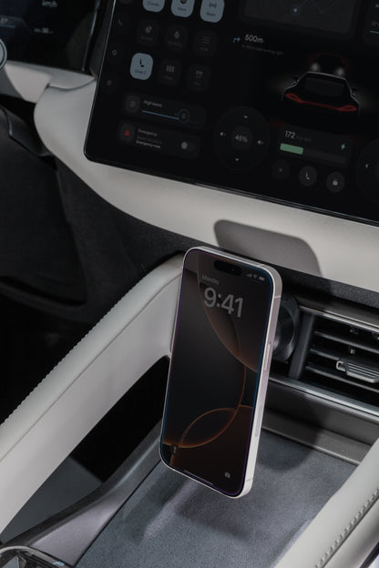 Mbajtëse telefoni për veturë Proove Host Rider Lite, magnetike për ventilim, e zezë