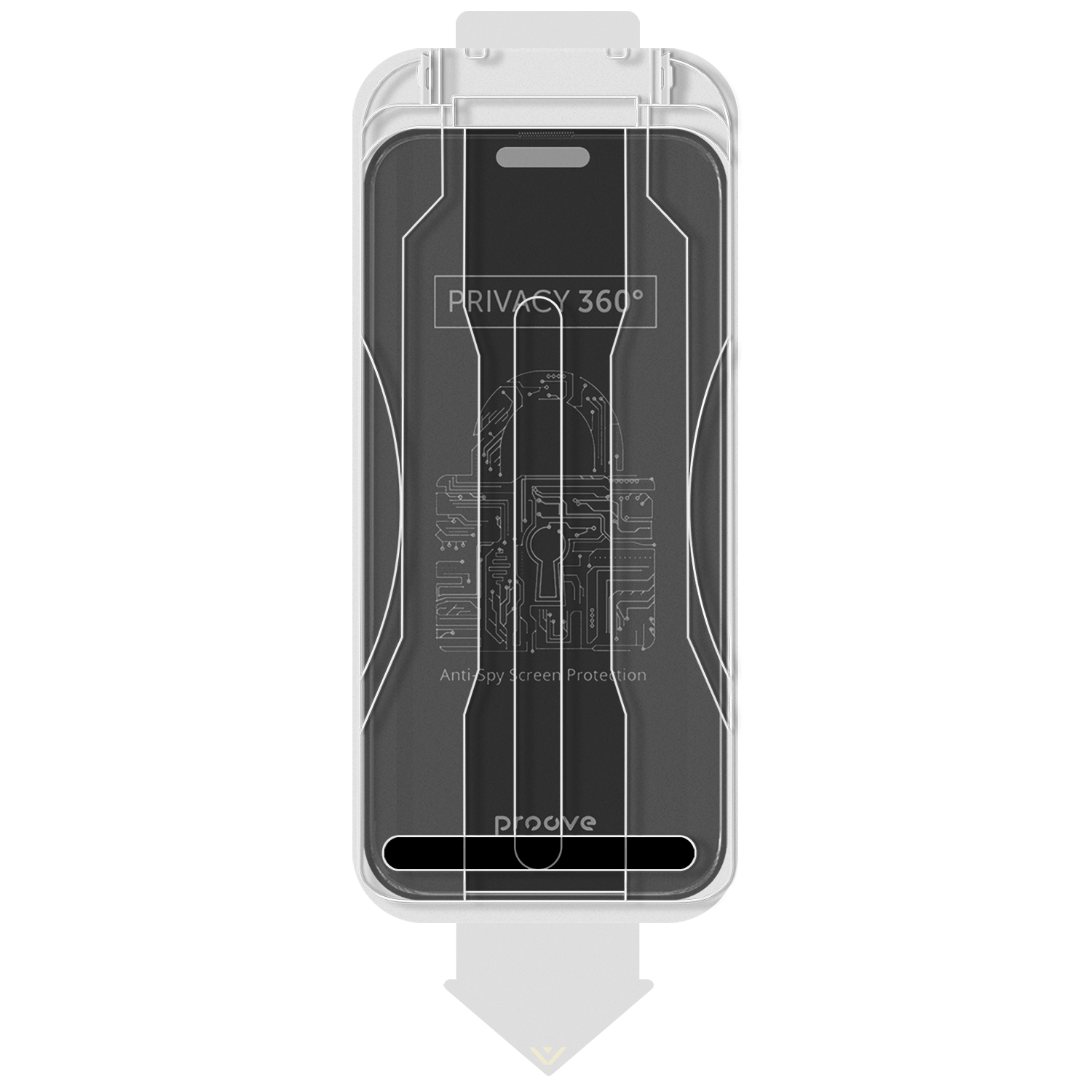 Xham mbrojtës Proove Privacy 360 me Installation Box për iPhone 17 Pro Max, 9H