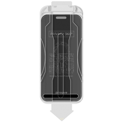 Xham mbrojtës Proove Privacy 360 me Installation Box për iPhone 16 Pro, 9H