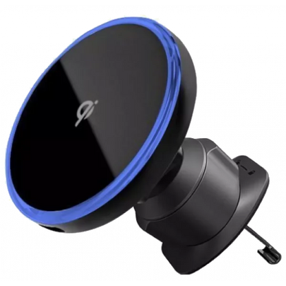 Mbajtëse magnetike për telefon me karikim wireless Proove Uno, 15W, për ventilim makine, e zezë