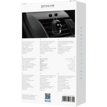 Aromë për veturë Proove Emoji Robot Lovely, 3 aroma, për ventilim