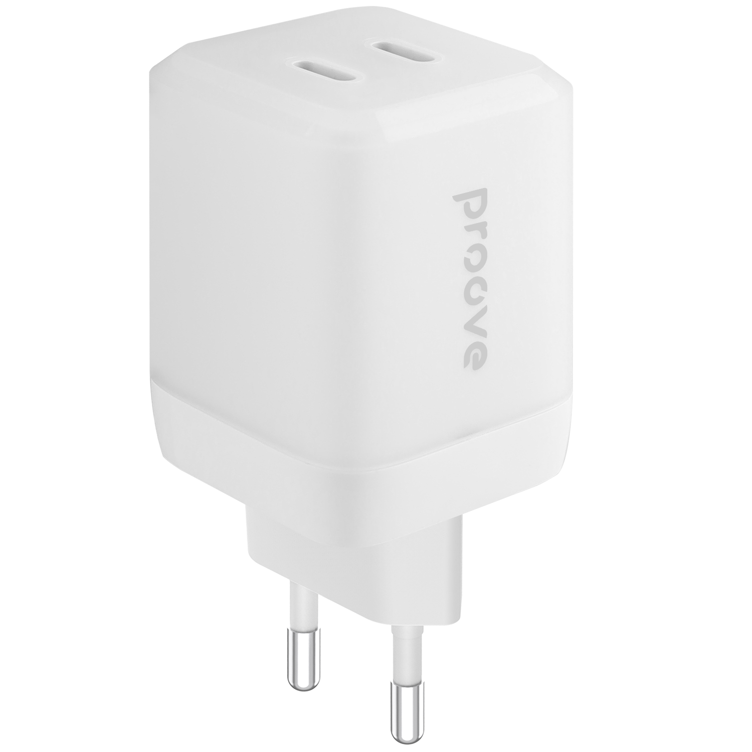 Karikues muri Proove Pure GaN Max, 67W, 2×Type-C, e bardhë