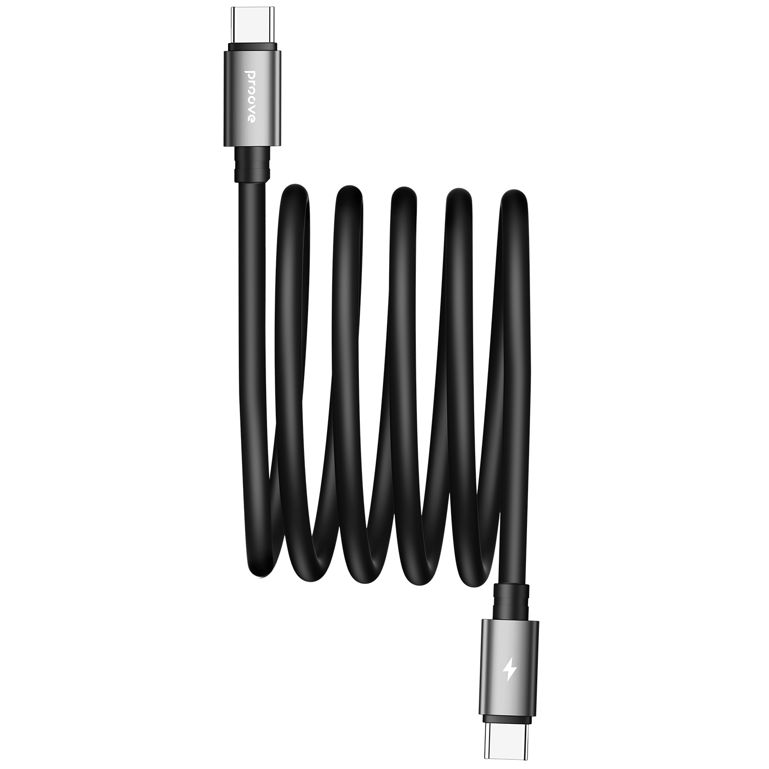 Kabllo karikimi magnetike Proove Magneto Type-C në Type-C, 60W, 1m, e zezë