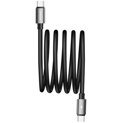 Kabllo karikimi magnetike Proove Magneto Type-C në Type-C, 60W, 1m, e zezë