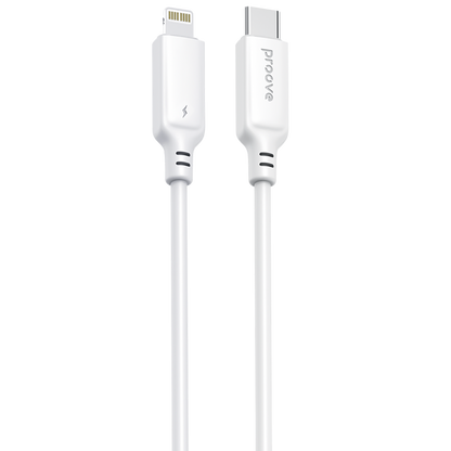 Kabllo karikimi Proove AMP Lite Type-C në Lightning, 27W, 1m, e bardhë