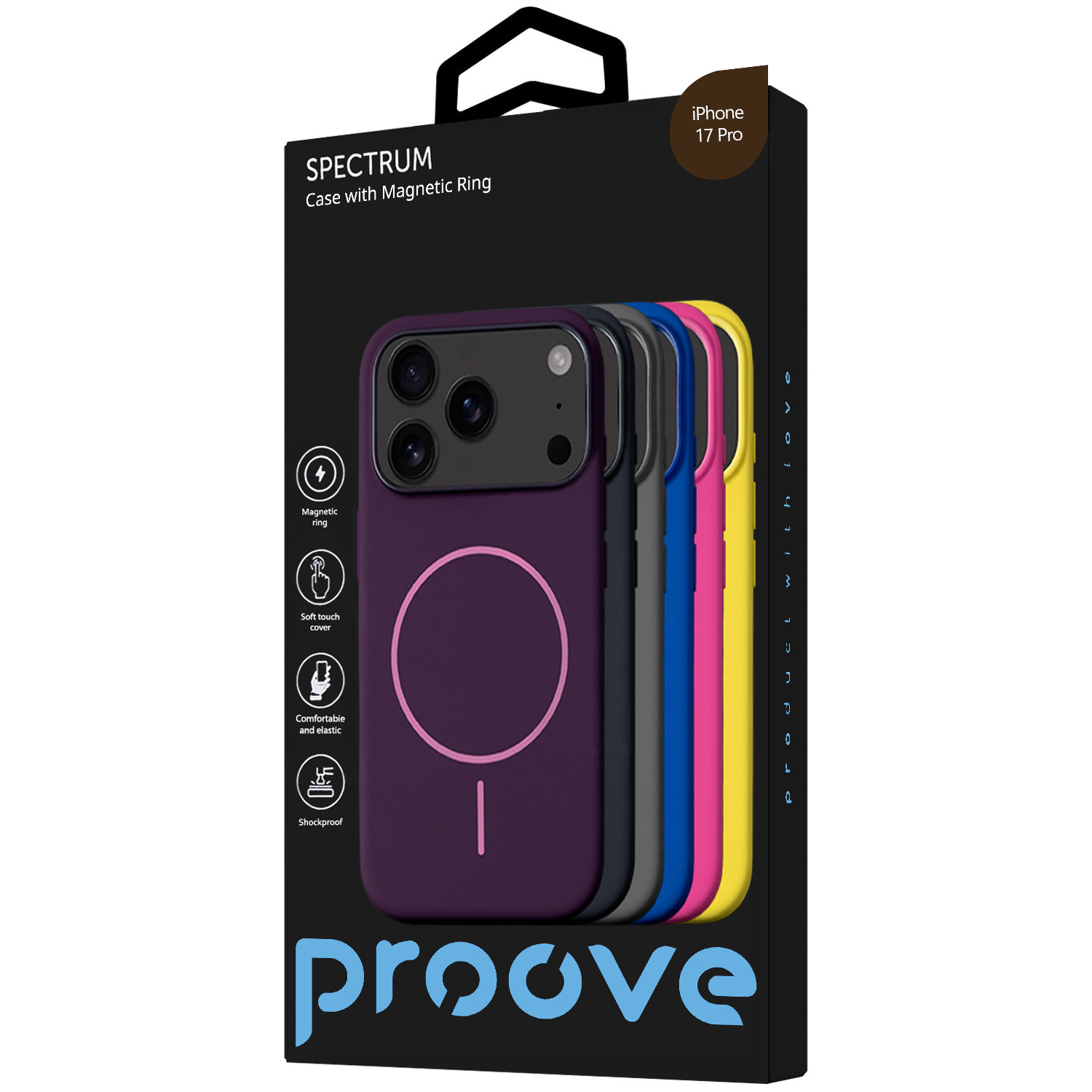 Fotrollë Proove Spectrum për iPhone 17 Pro Max, choco mousse