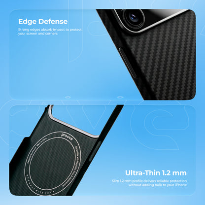 Fotrollë Proove Carbon Slim për iPhone 17 Air, e zezë