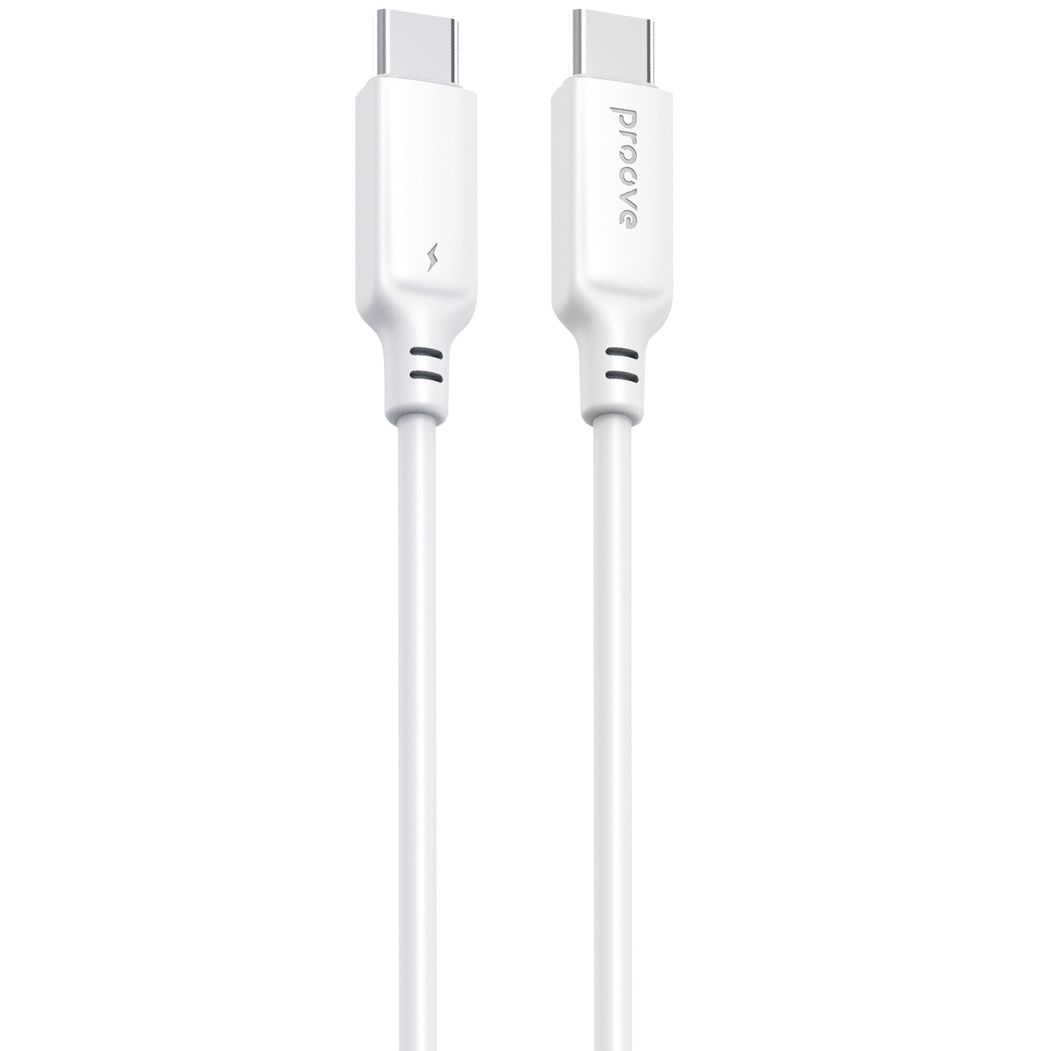 Kabllo karikimi Proove AMP Lite Type-C në Type-C, 60W, 1m, e bardhë
