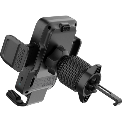 Mbajtëse veture me karikim wireless Proove Sonic Pro, Qi, 15W, për ventilim, e zezë