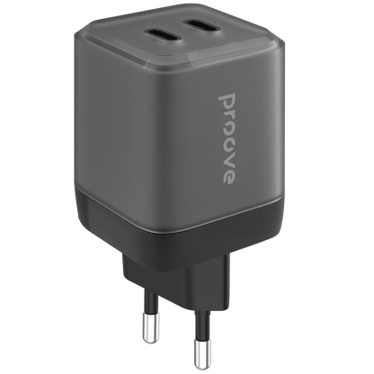 Karikues muri Proove Pure GaN Max, 67W, 2×Type-C, i zi