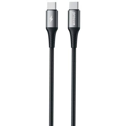 Kabllo karikimi Proove WireX Pro Type-C në Type-C, 100W, 1.5m, e zezë