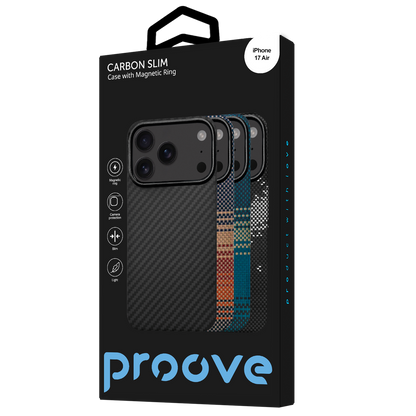 Fotrollë Proove Carbon Slim për iPhone 17 Air, e zezë