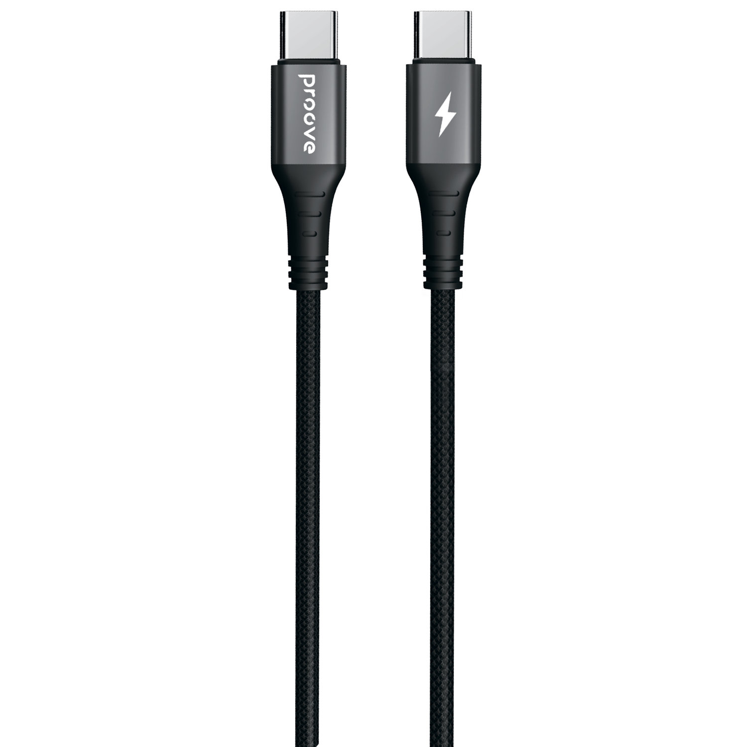 Kabllo karikimi Proove WireX Type-C në Type-C, 60W, 1m, e zezë