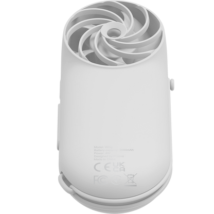 Ventilator portativ Proove Wing, 2000mAh, 4W, i bardhë
