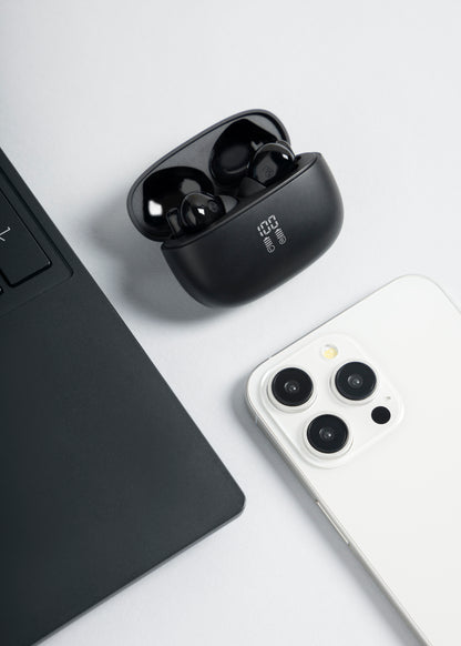 Dëgjuse wireless Proove Intro Pro, IPX4, me aplikacion, të zeza