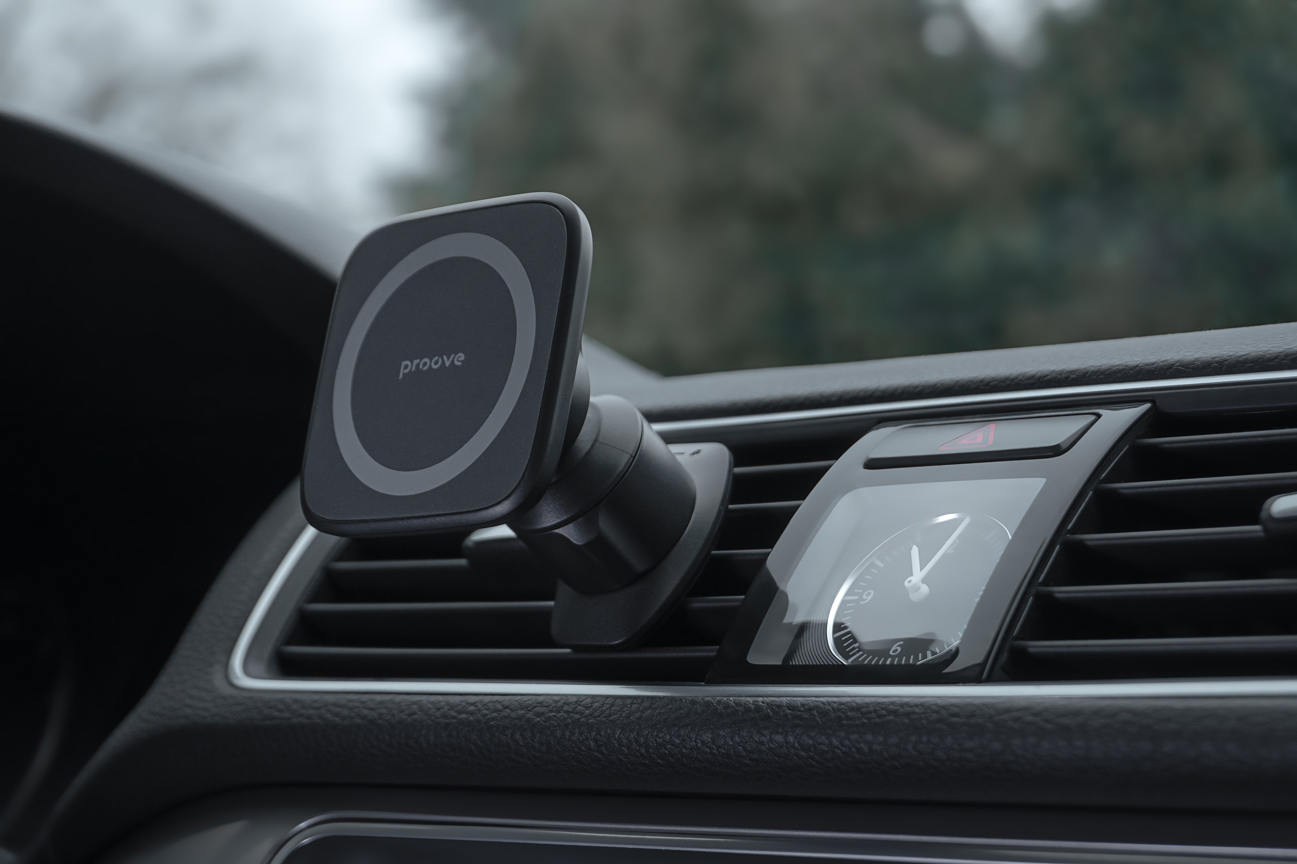 Mbajtëse telefoni për veturë Proove Block Magnetic, magnetike për ventilim, e zezë