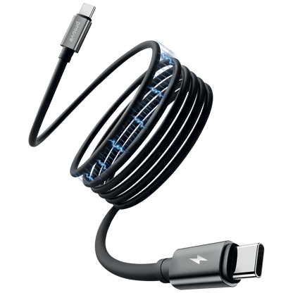 Kabllo karikimi magnetike Proove Magneto Type-C në Type-C, 60W, 1m, e zezë