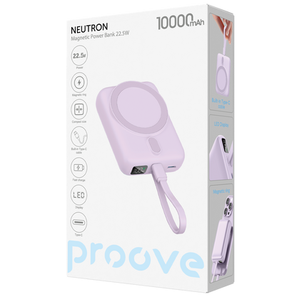 Powerbank Proove Neutron, 10000mAh, 22.5W, wireless, vjollcë