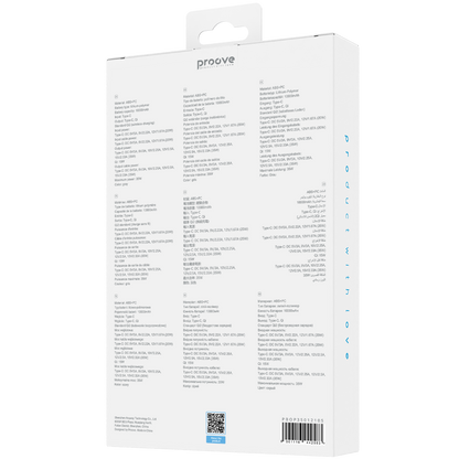 Powerbank Proove OverPower, 10000mAh, 35W, Qi2, me kabllo të integruar, gri