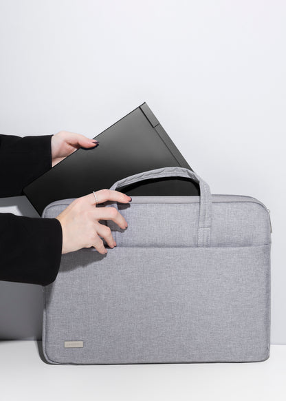 Çantë për laptop Proove Iris 14″, Oxford 300D, gri e çelët