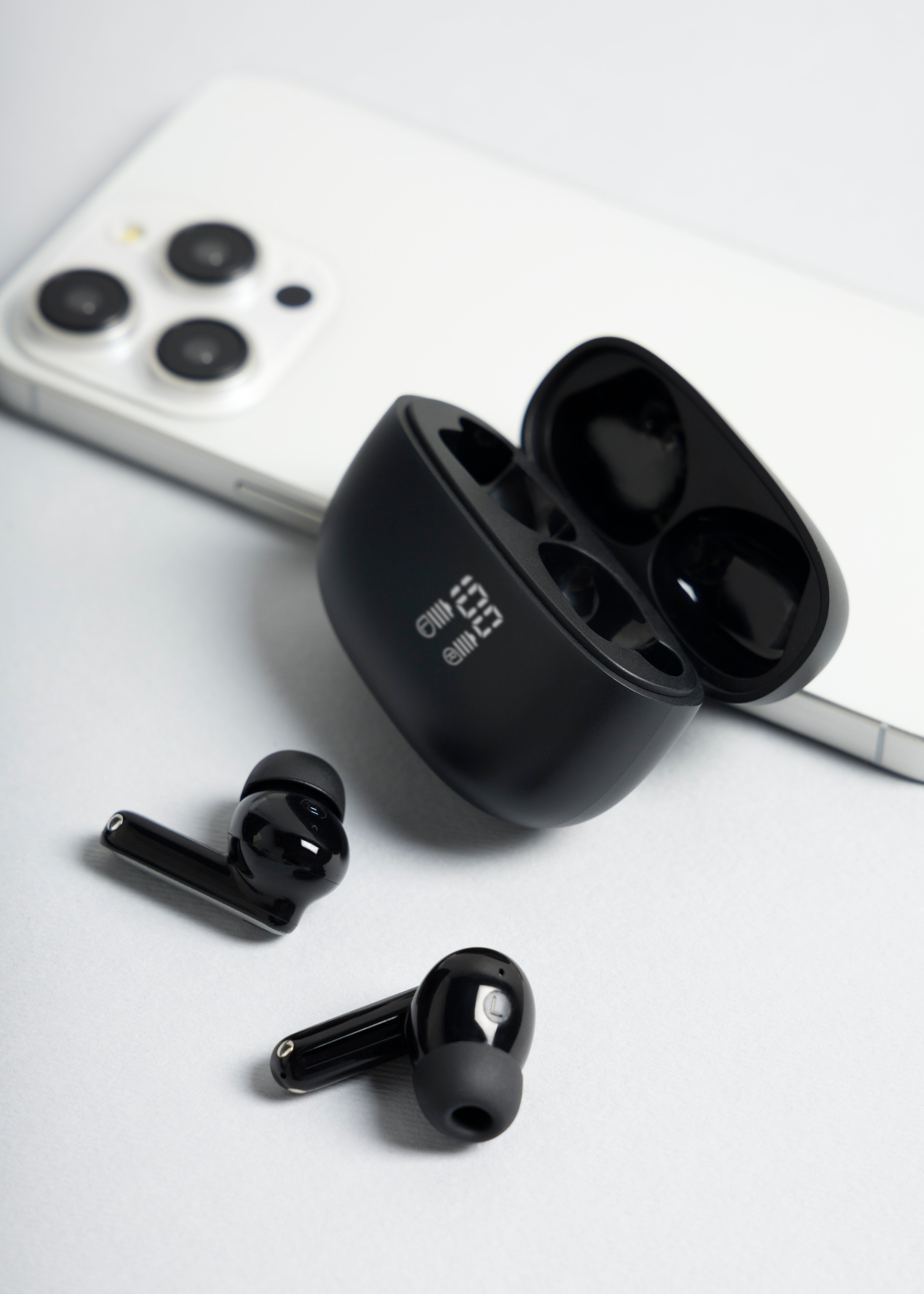 Dëgjuse wireless Proove Intro Pro, IPX4, me aplikacion, të zeza