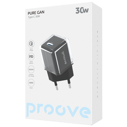 Karikues muri Proove Pure GaN, 30W, Type-C, i zi